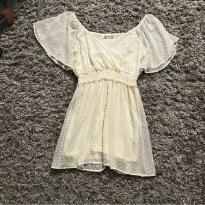 Altard state white lace dress size large